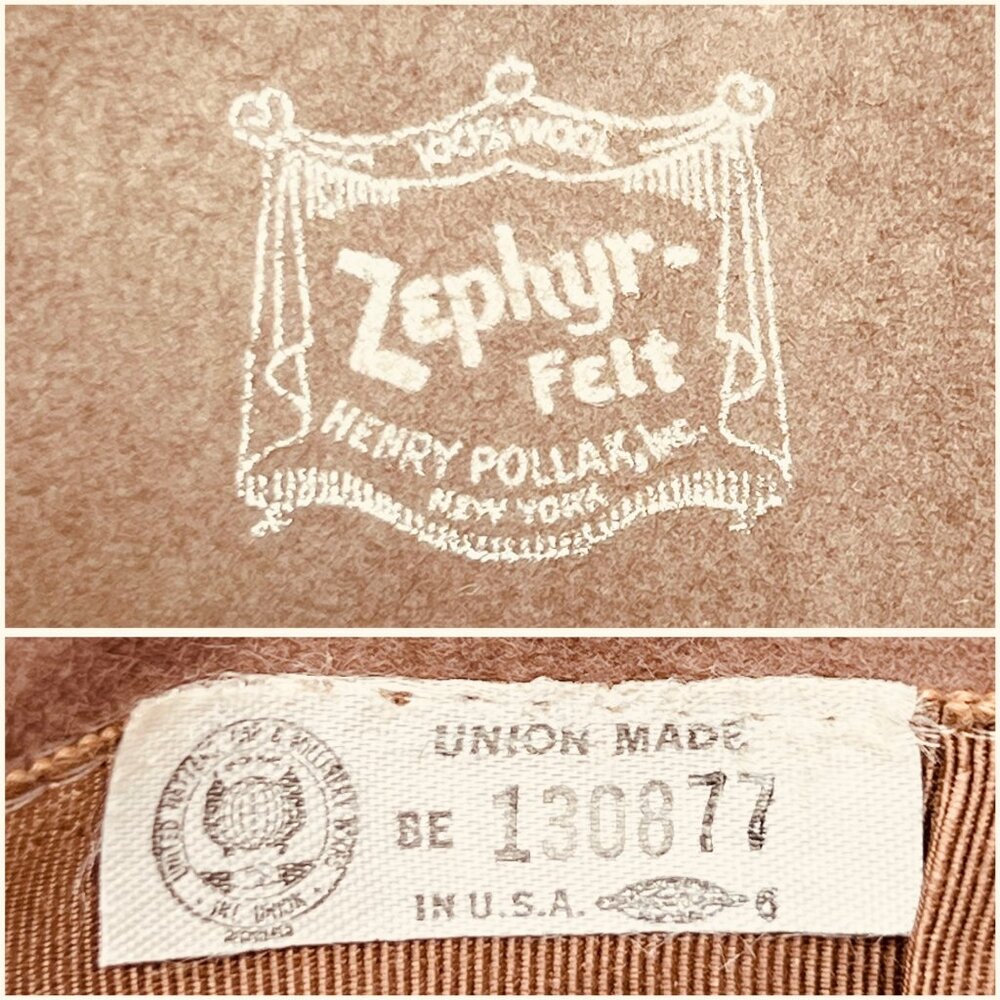 Henry Pollak 40s-50s Zephyr German Style Wool Felt Hat - Picture 6 of 7